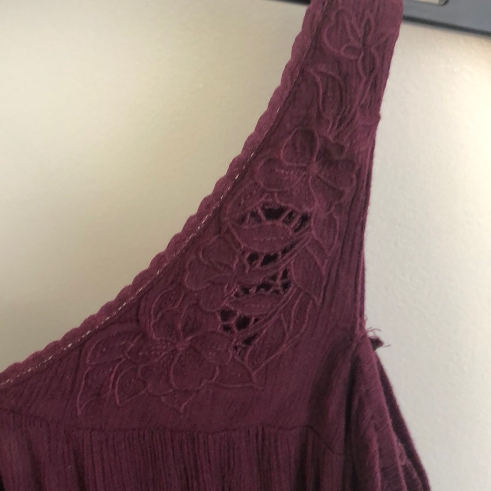 PACSUN LA HEARTS maroon cold shoulder top - Picture 5 of 5